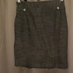 iz Byer California black denim look skirt.  Size 3